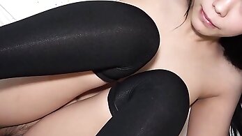 Famous Japanese beauty, cute but thick pussy with dick inserted and facial uncensored black hair